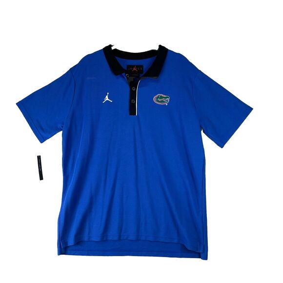 Florida Gators Jordan Jumpman Polo‎ Coach Shirt Loose Fit Men's Large CQ6525-100 - Picture 1 of 11
